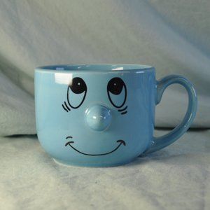 12 oz mug blue face livingware (w1017)